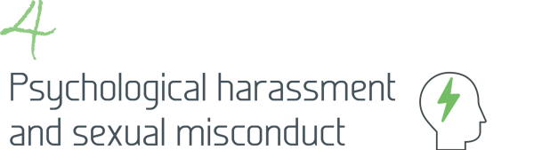Psychological harassment and sexual misconduct